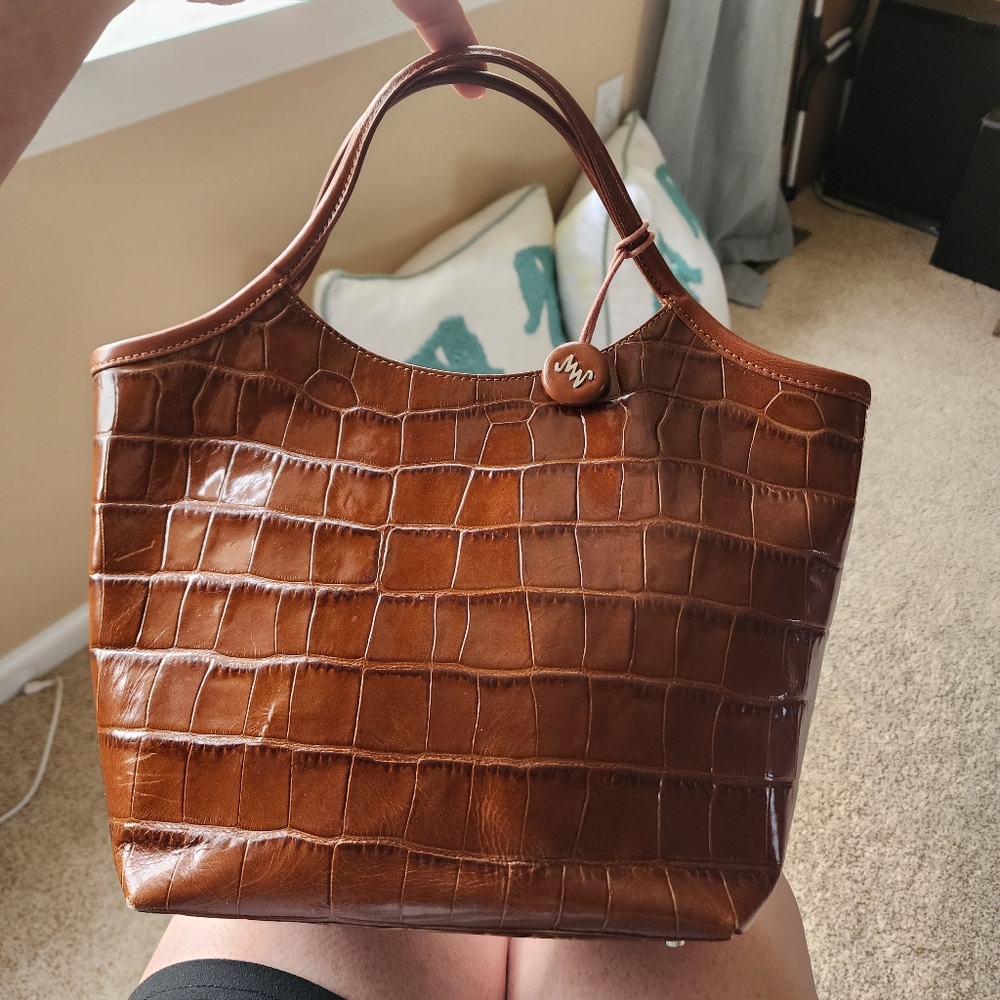 MONSAC Vintage Original 🐊  Crocodile leather hand bag, tote, purse
